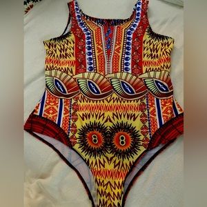 African print one piece
